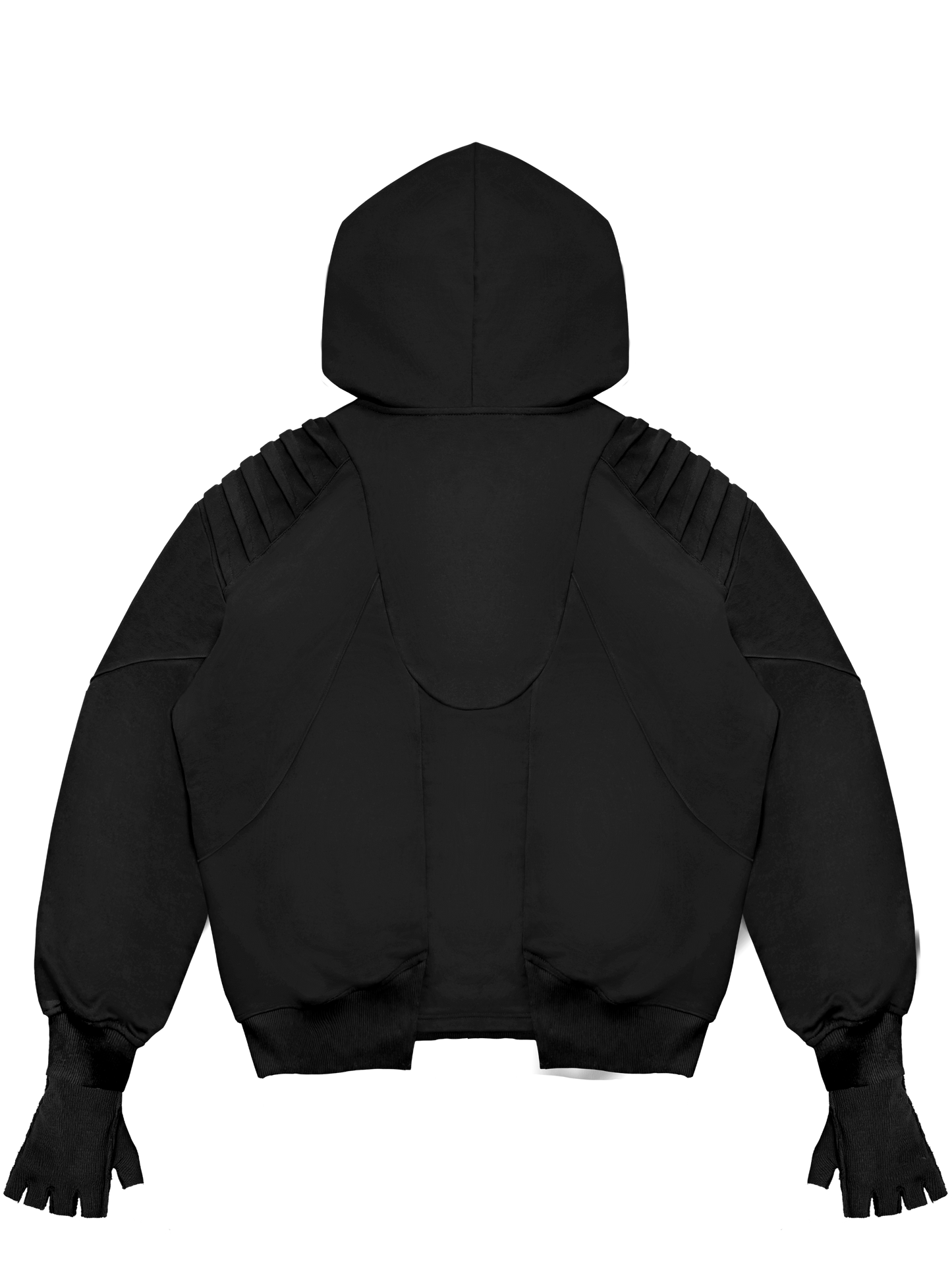 STEALTH DARK BLACK HOODIE