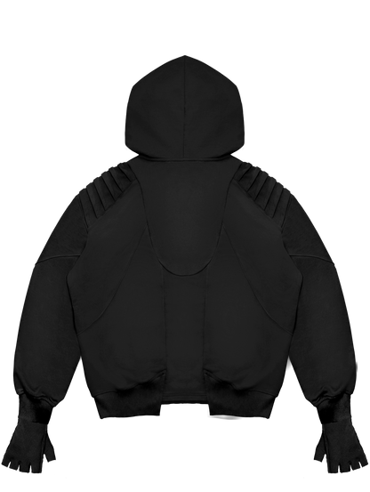 STEALTH DARK BLACK HOODIE