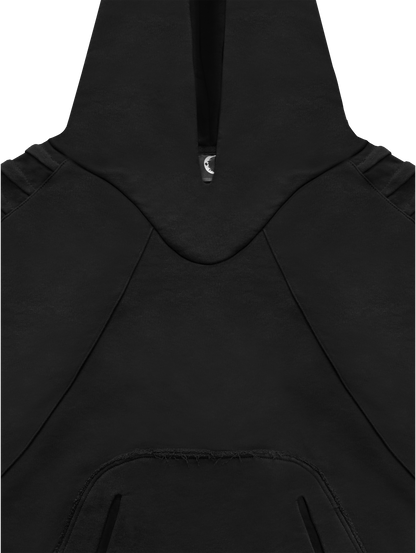 STEALTH DARK BLACK HOODIE