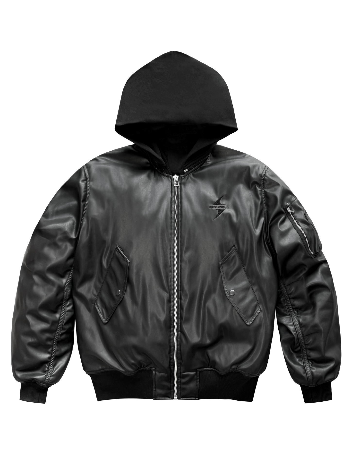 MA-1 LEATHER BOMBER JACKET