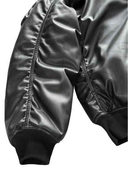 MA-1 LEATHER BOMBER JACKET