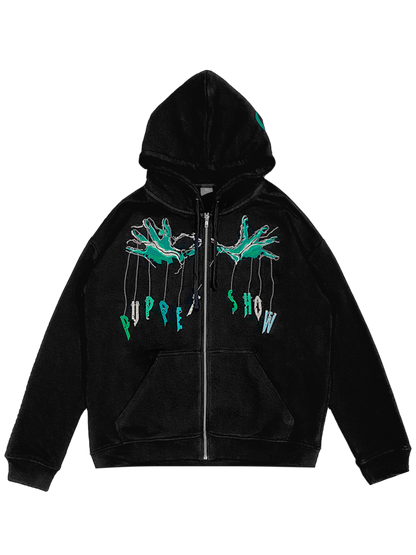 «PUPPET SHOW» ZIP HOODIE