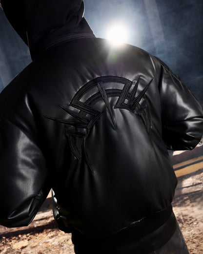 MA-1 LEATHER BOMBER JACKET