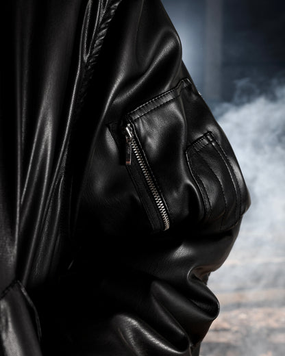 MA-1 LEATHER BOMBER JACKET