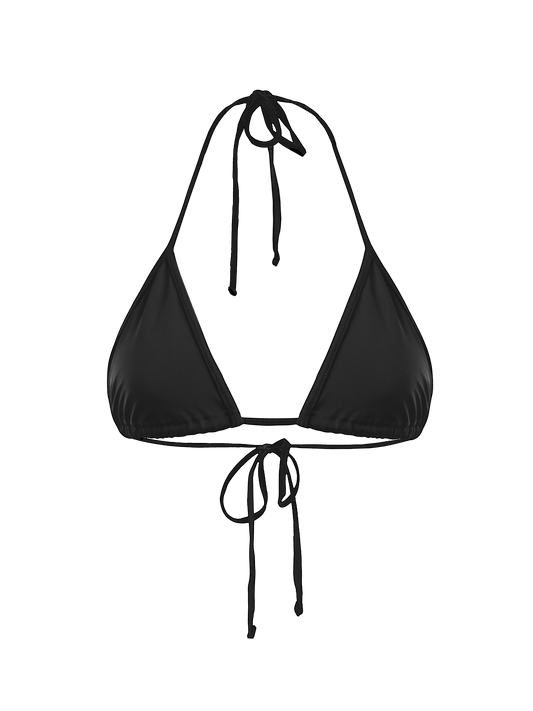 BLACK TRIANGLE BIKINI TOP