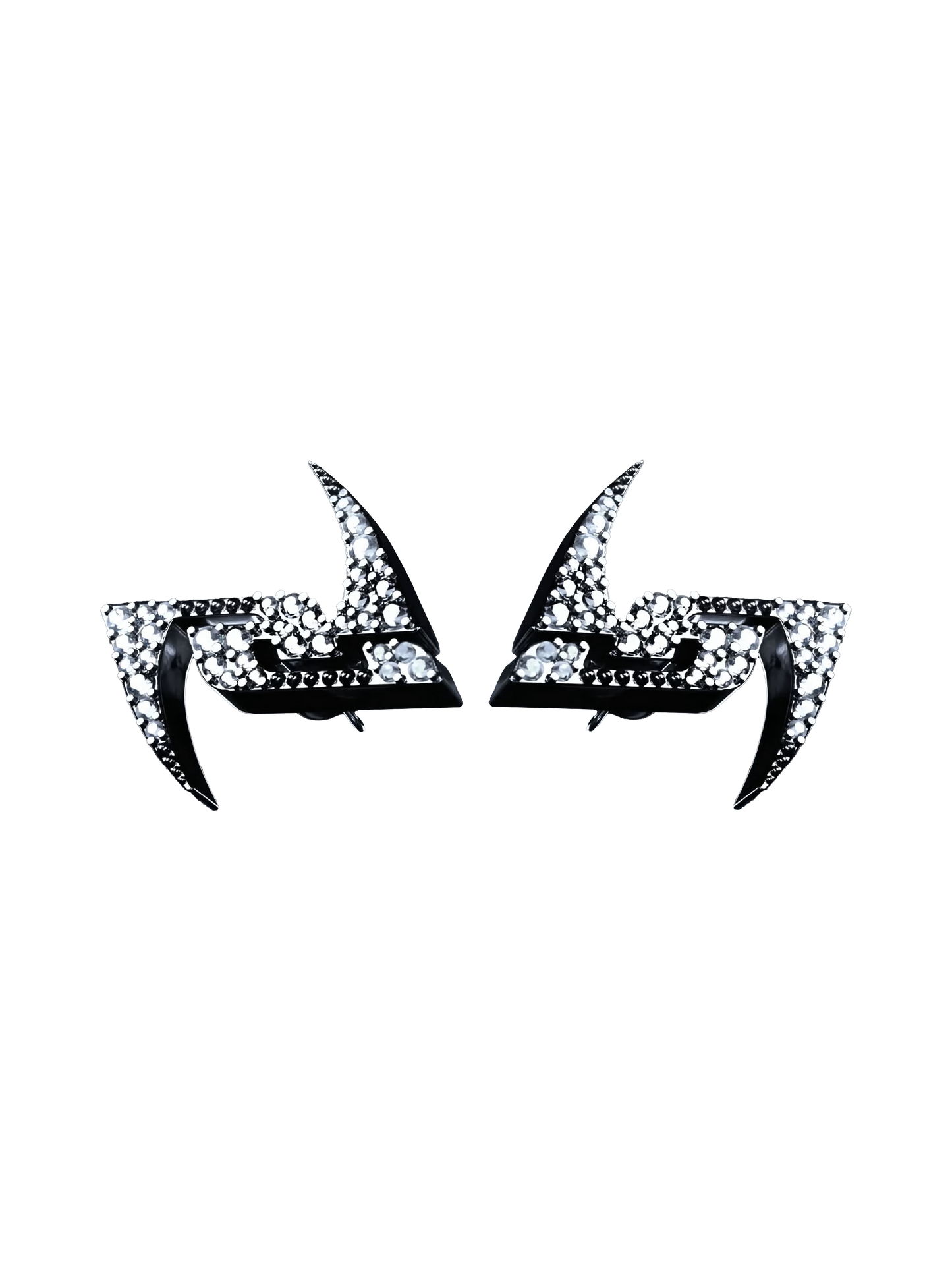 RHINESTONE US SILVER EARRINGS