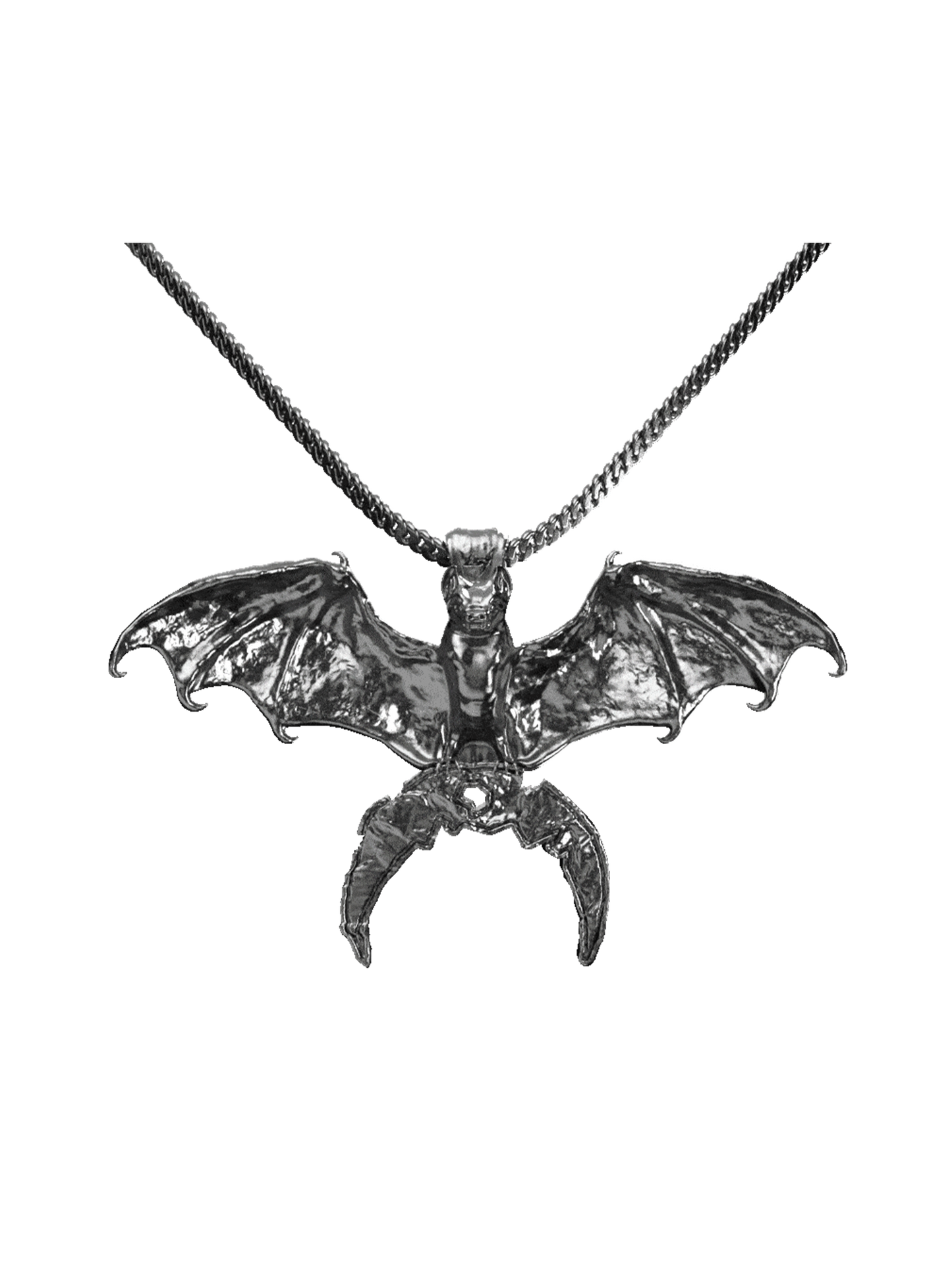 SILVER BAT PENDANT