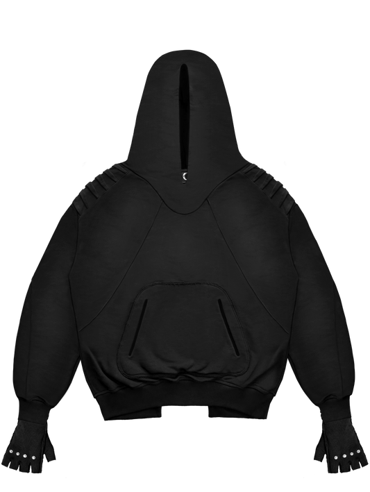 STEALTH DARK BLACK HOODIE