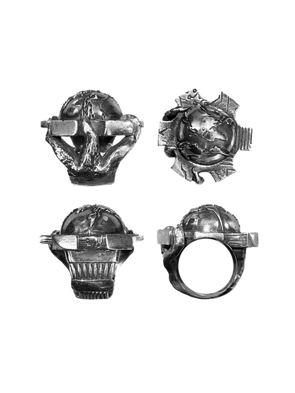 SILVER GEAR RING