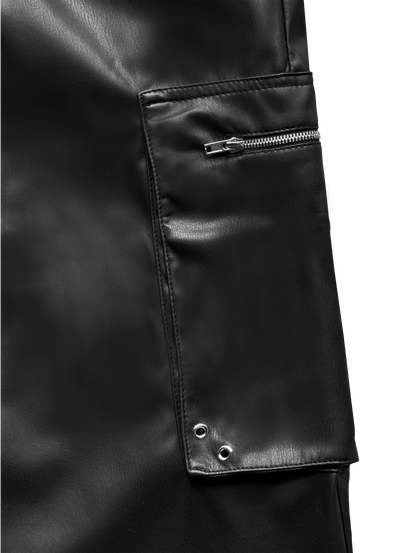 LIW LEATHER CARGO PANTS