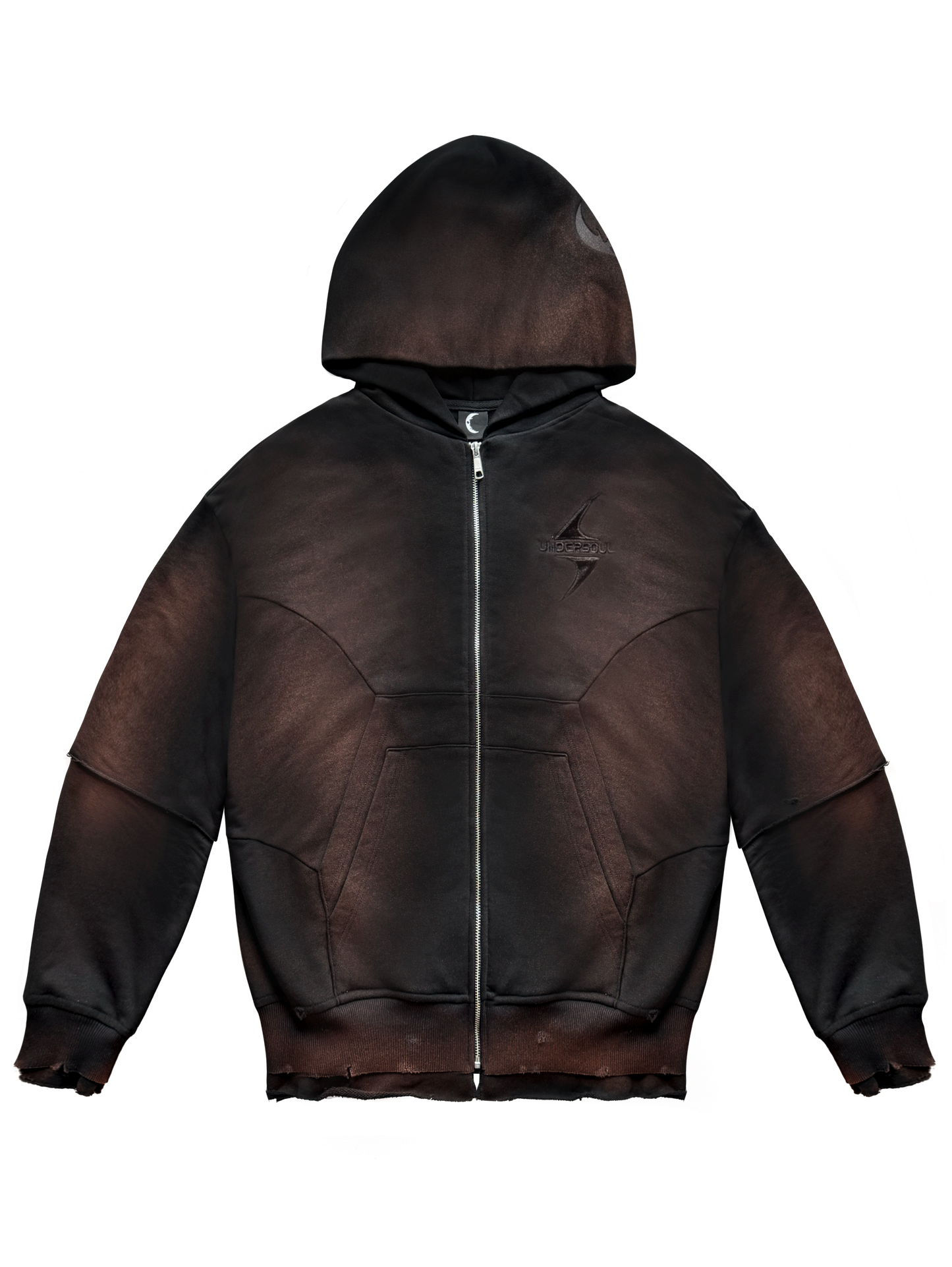 BURNT ZIP-HOODIE