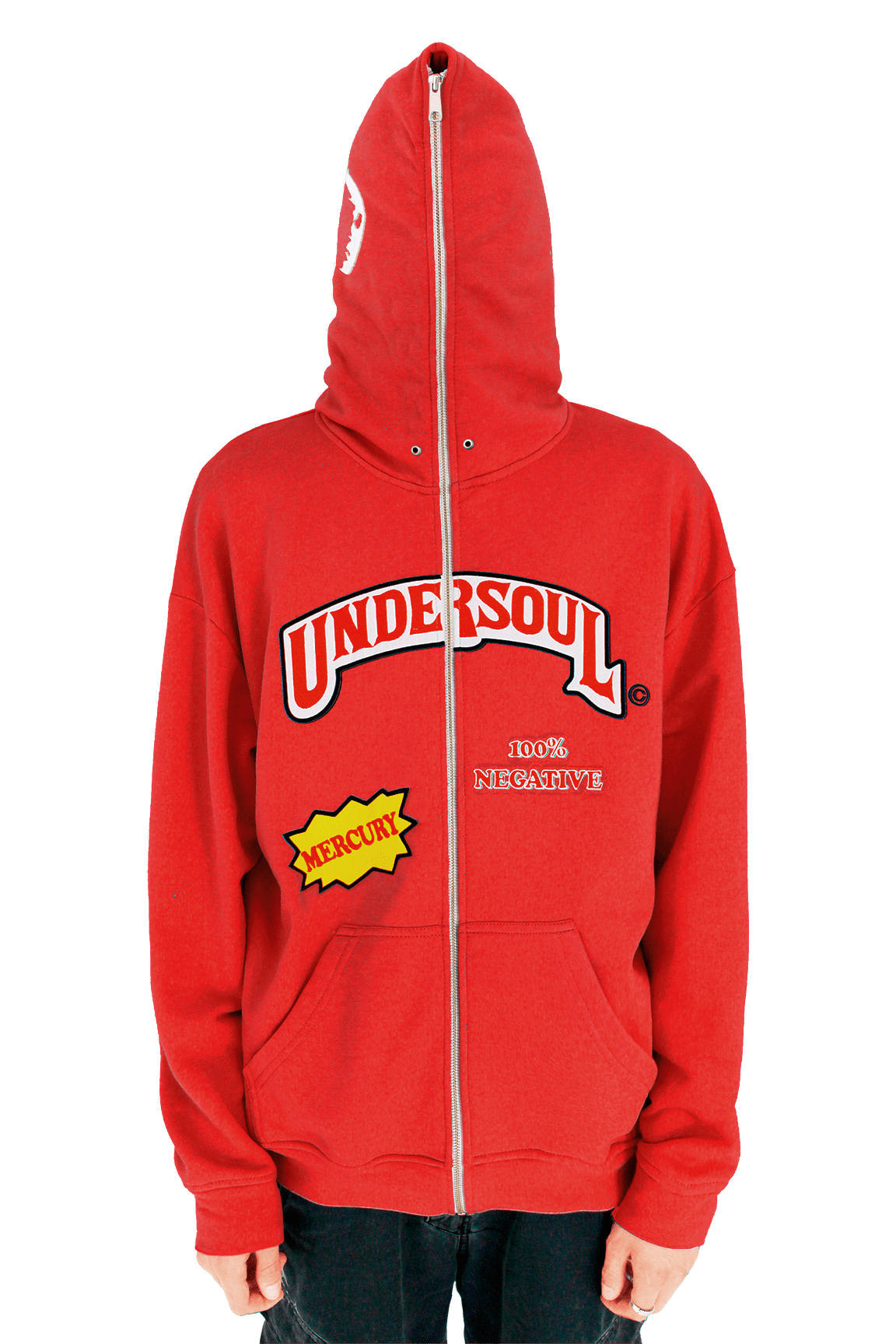 RED UNDERWOOD FULL ZIP HOODIE