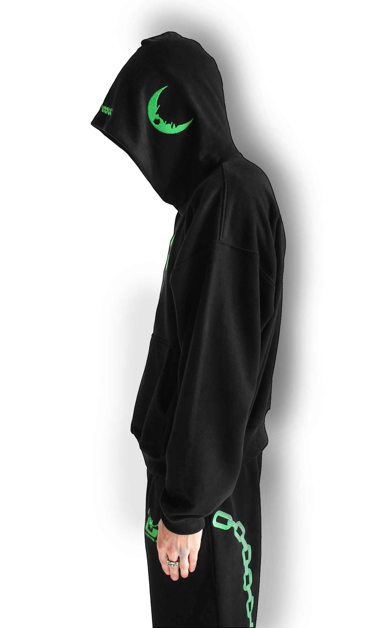 GREEN «GÖTTA FIGHT» HOODIE